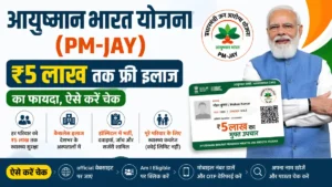 Ayushman Bharat Yojana, PM-JAY Scheme, Ayushman Card, Free Treatment Scheme, ₹5 Lakh Health Cover, Health Insurance India, Government Health Scheme, Ayushman Card Check, PMJAY Benefits, Sarkari Yojana Health