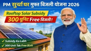 PM Surya Ghar Yojana, Muft Bijli Yojana, 300 Unit Free Bijli, Rooftop Solar Subsidy, PM Solar Scheme, Free Electricity Scheme, Solar Panel Subsidy, Government Yojana 2026, PM Surya Ghar Scheme, Solar Rooftop Yojana, Sarkari Yojana, Free Bijli Update, Renewable Energy Scheme, Solar Subsidy India, PM Modi Scheme